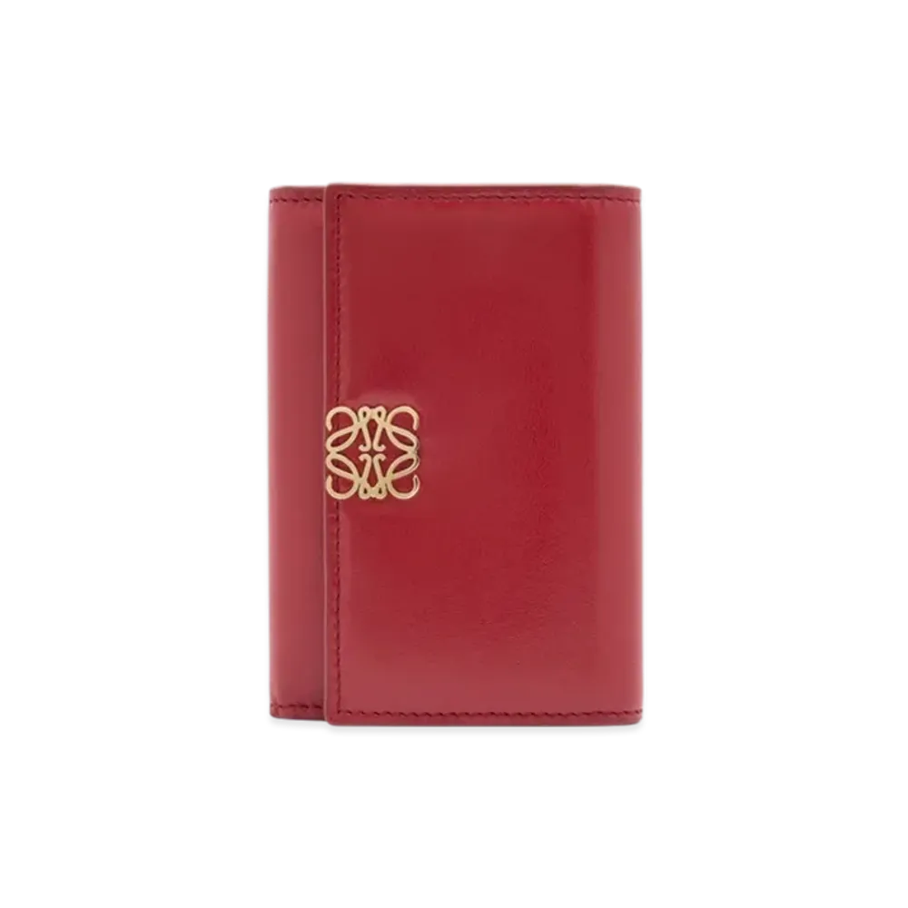 LOEWE Puffer Anagram Vertical Wallet Small "Burnt Red"