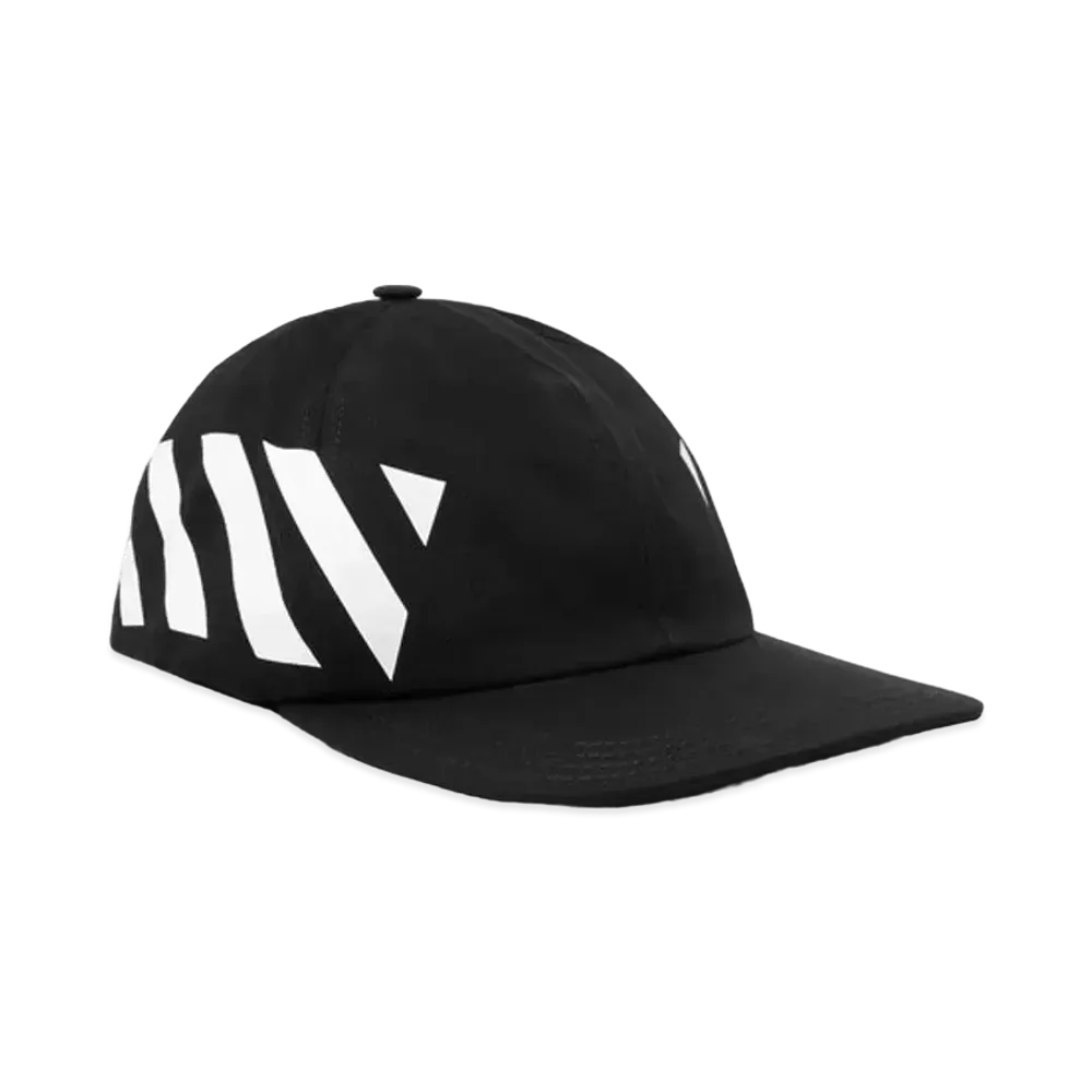 OFF-WHITE Striped Diag Canvas Hat "Black"