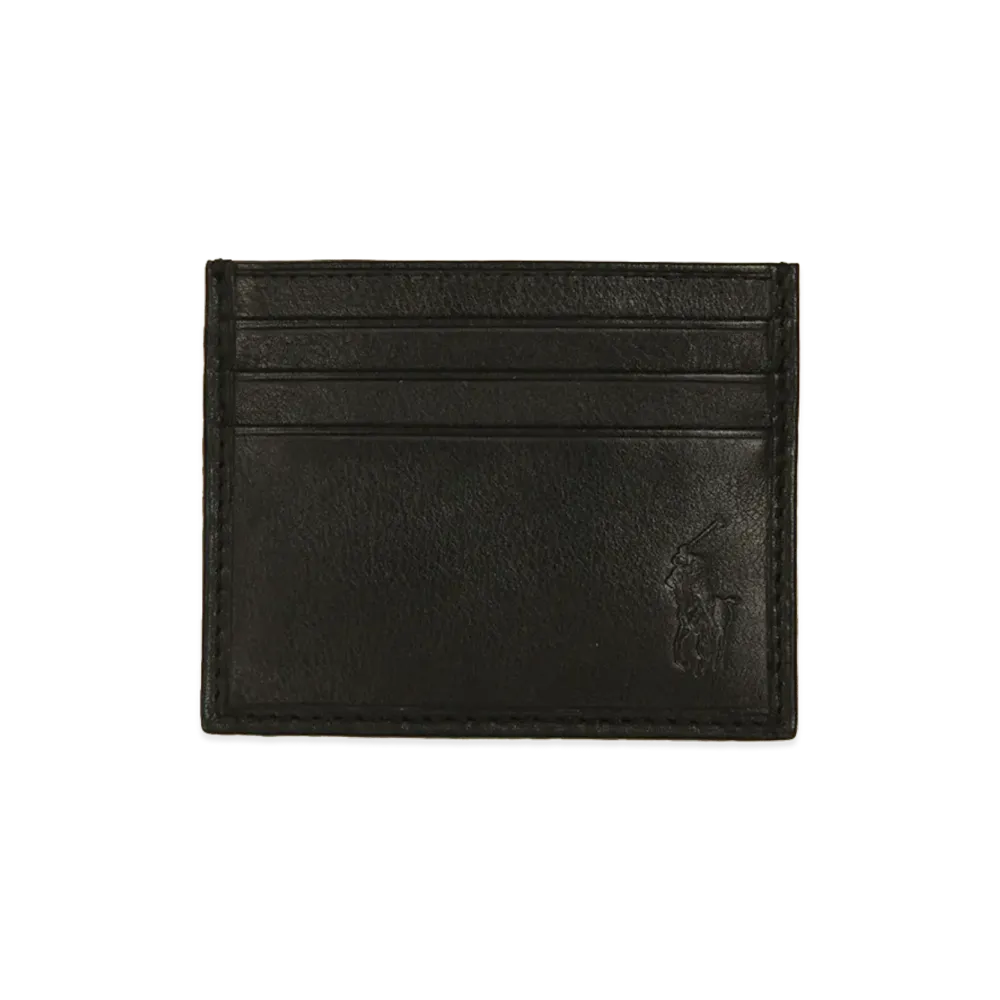 Polo Ralph Lauren Leather Multi CC-Card Case "Black"