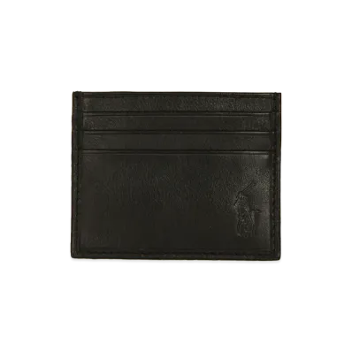 Polo Ralph Lauren Leather Multi CC-Card Case "Black"