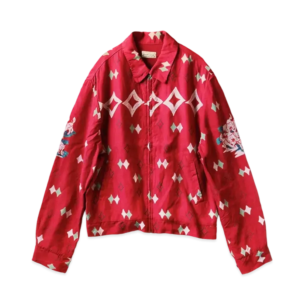 KAPITAL RAYON TAIL AINUMOSHIRI DRYSLER JACKET "Red"