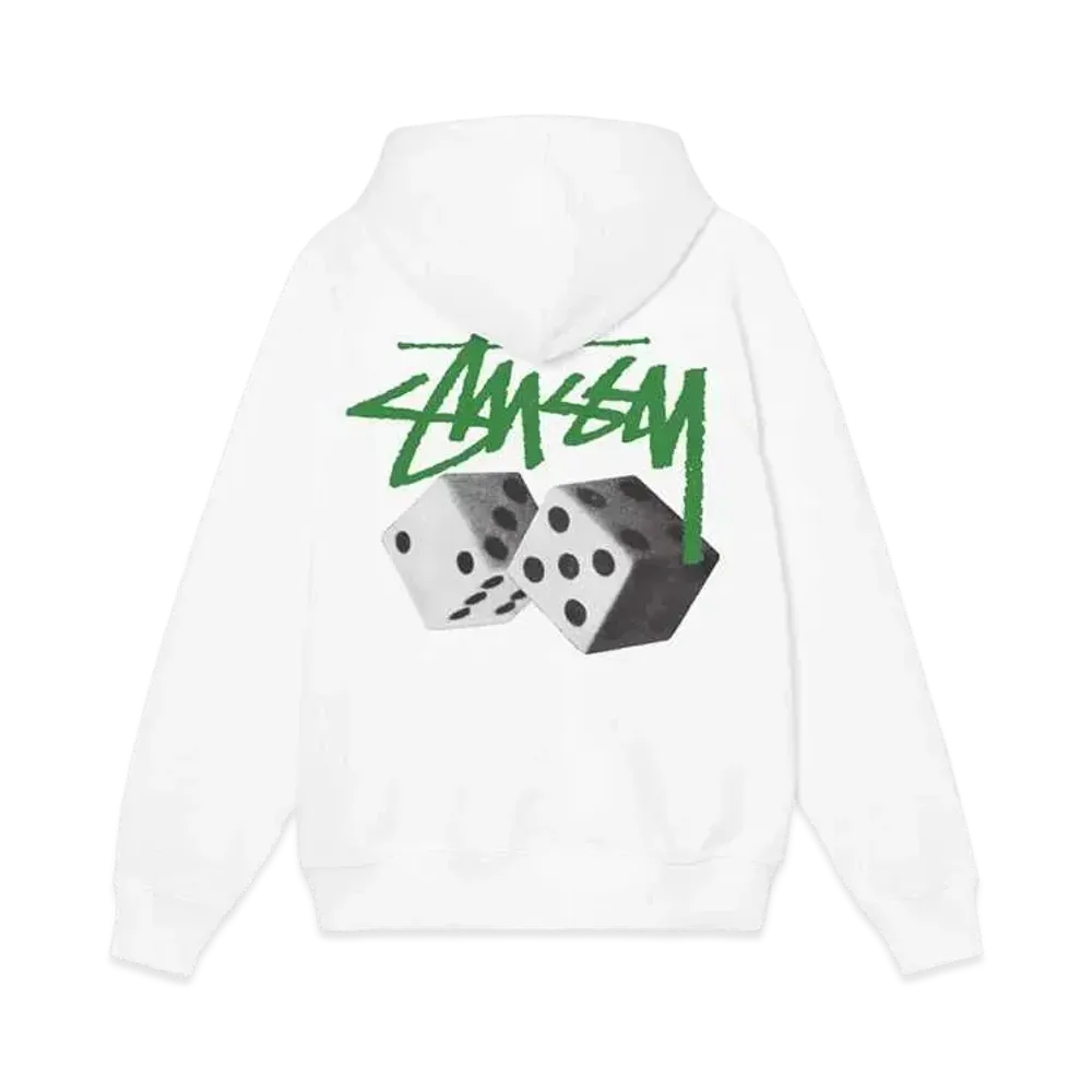 Stussy ROLL THE DICE HOODIE "White"
