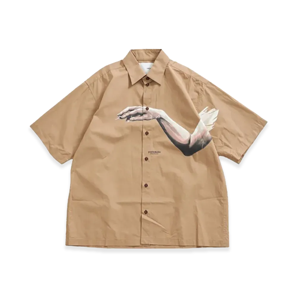 yoshiokubo S/S Shirts Check "Beige"