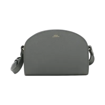 A.P.C. Sac Demi Lune Mini "Gris Fonce"