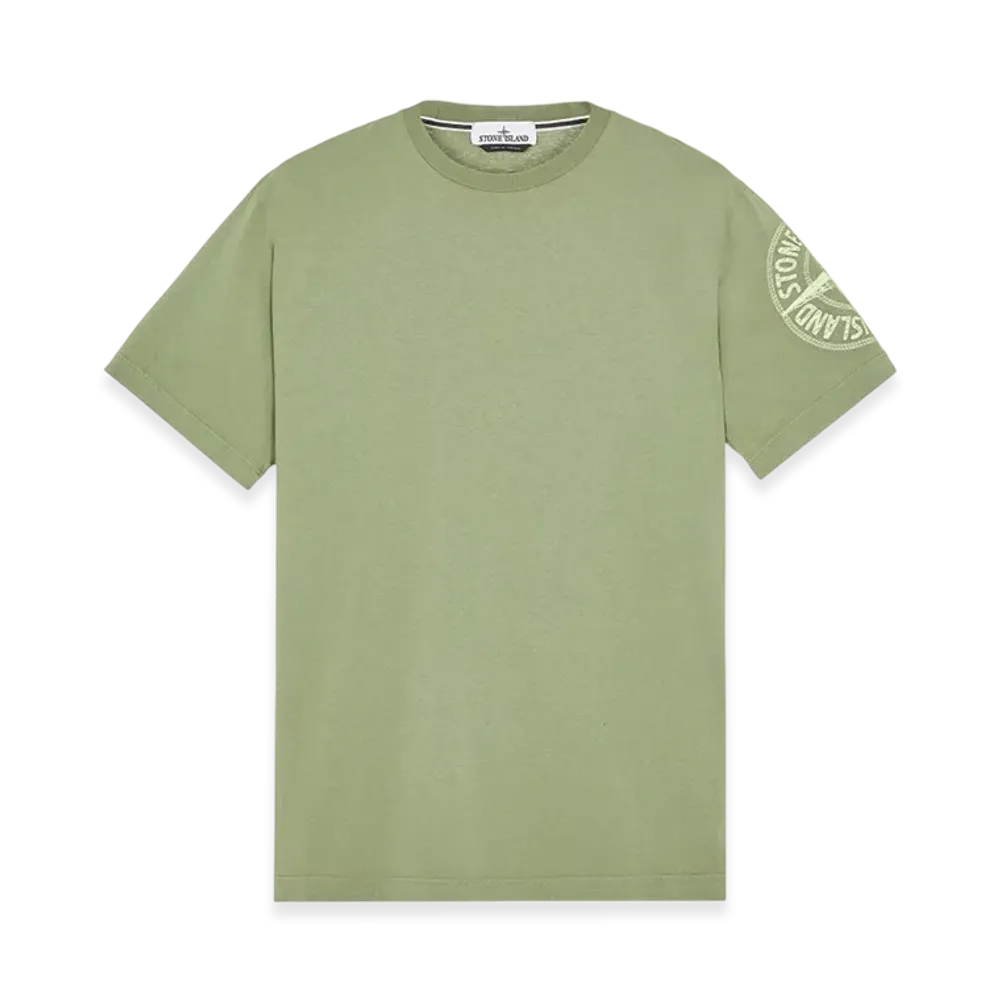 Stone Island 21578 20/1 Stitches One Embroidery T-Shirt - 23SS "Sage Green"