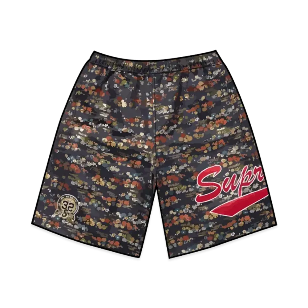 Supreme Floral Jacquard Short "Navy"