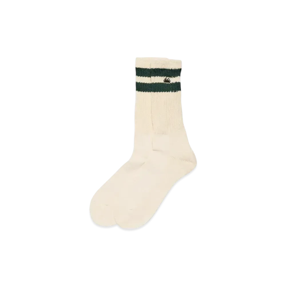 FIRST DOWN Line Crew Logo Socks "Green"