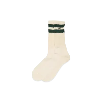 FIRST DOWN Line Crew Logo Socks "Green"