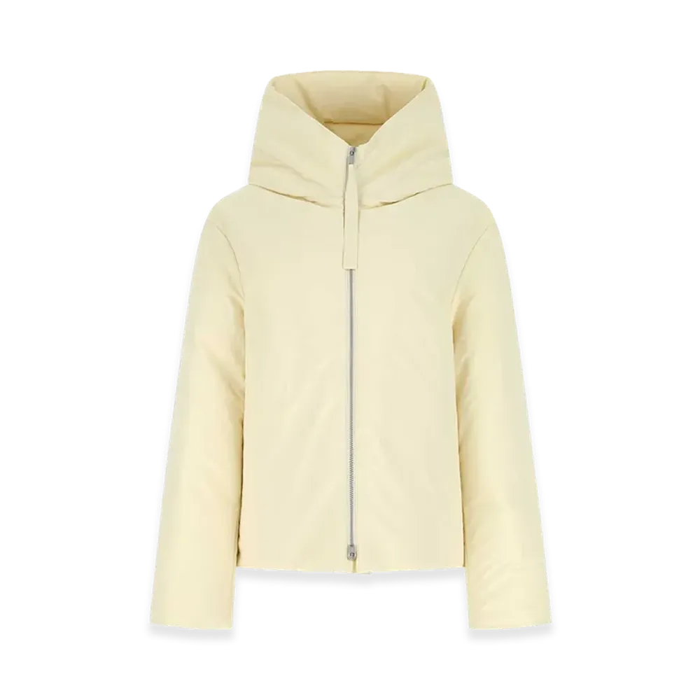 Jil Sander Women's Polyester Oversize Down Jacket "Cream/Yellow"