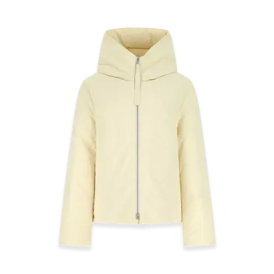 Jil Sander Women's Polyester Oversize Down Jacket "Cream/Yellow"