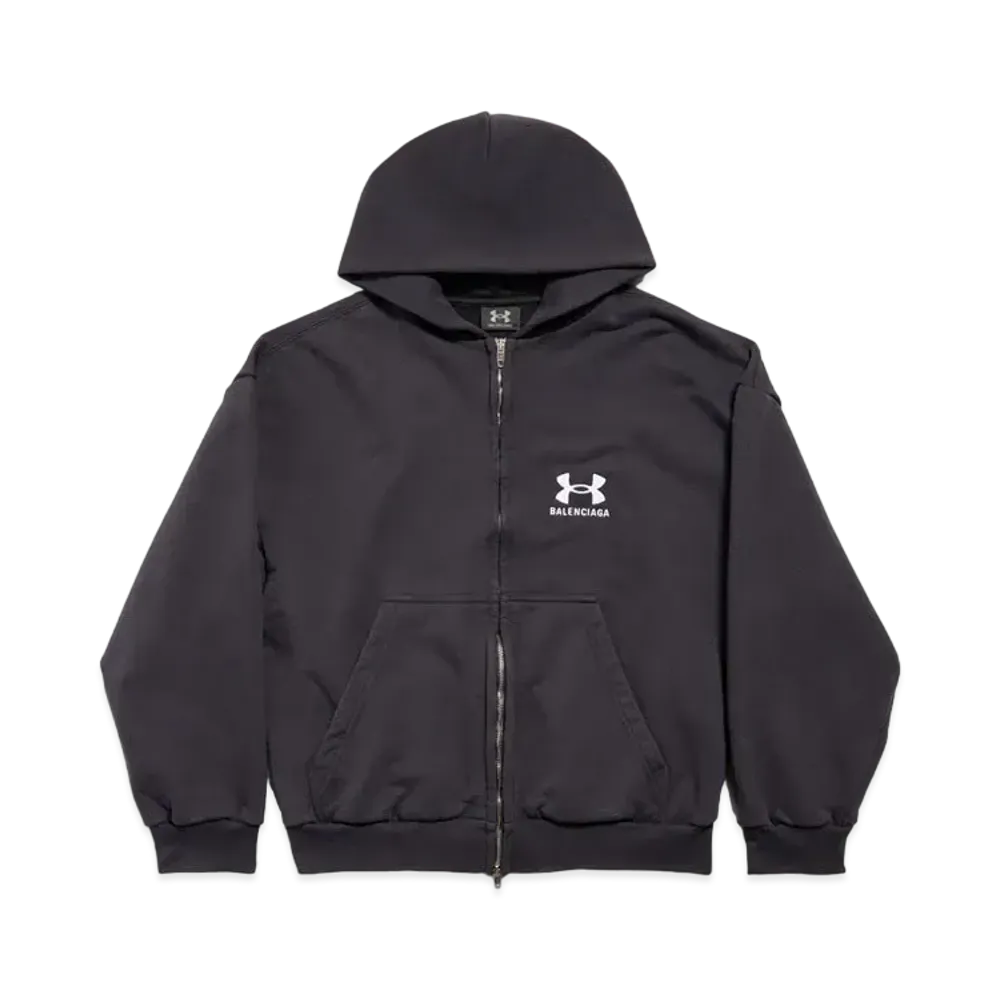 BALENCIAGA x Under Armour ® Zip-Up Hoodie Regular Fit "Black/White"