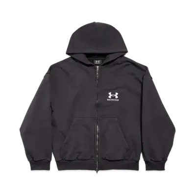 BALENCIAGA x Under Armour ® Zip-Up Hoodie Regular Fit "Black/White"