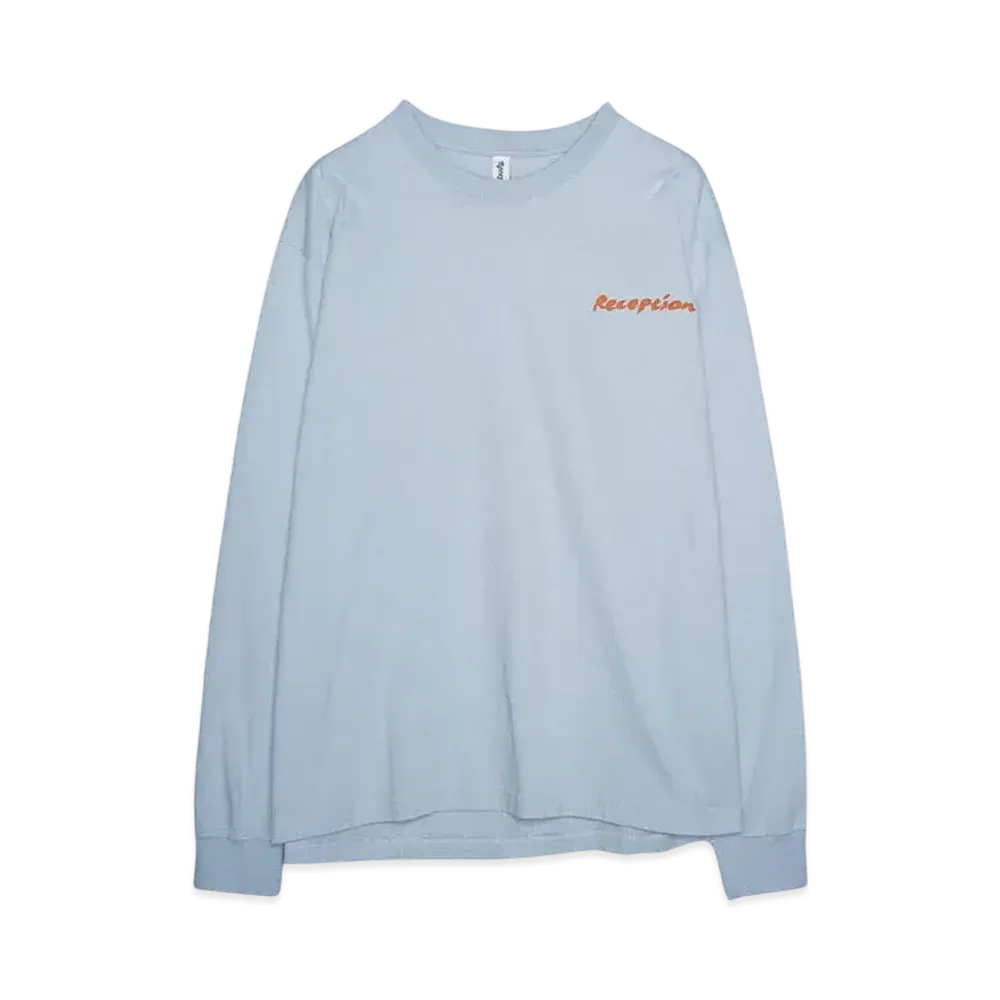 Reception L/S TEE FOOD "ICE BLUE"