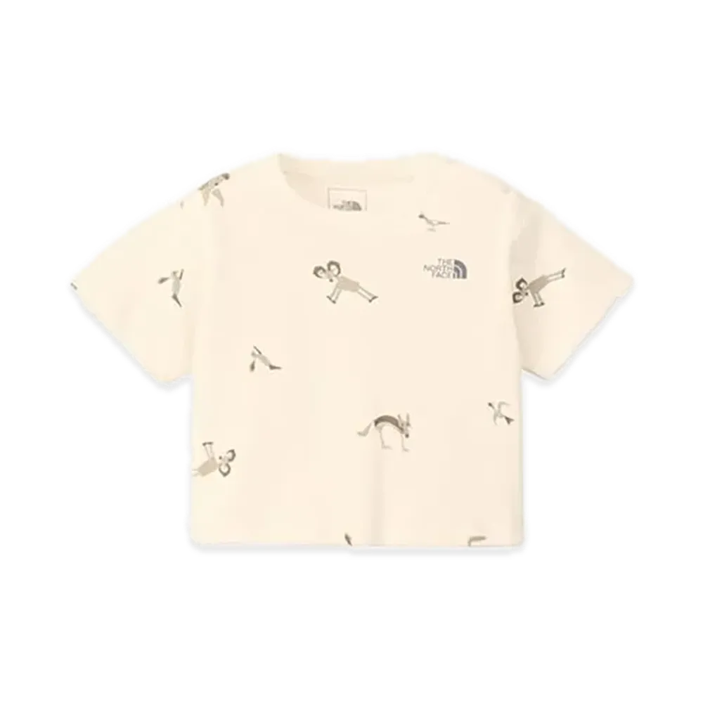 The North Face Baby Short Sleeve Little Breeze Tee "Cutout Animals"