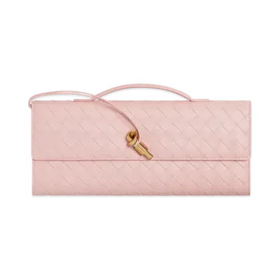 Bottega Veneta Andiamo Clutch "Rose"