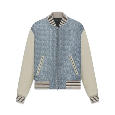 Amiri Jacquard Varsity Jacket "Vintage Indigo"