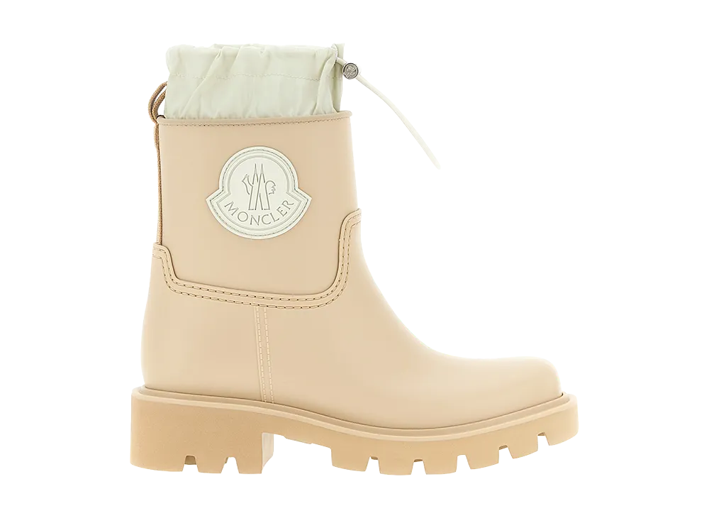 Moncler Women's Kickstream Rain Boots "Beige"