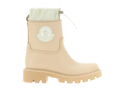 Moncler Women's Kickstream Rain Boots "Beige"
