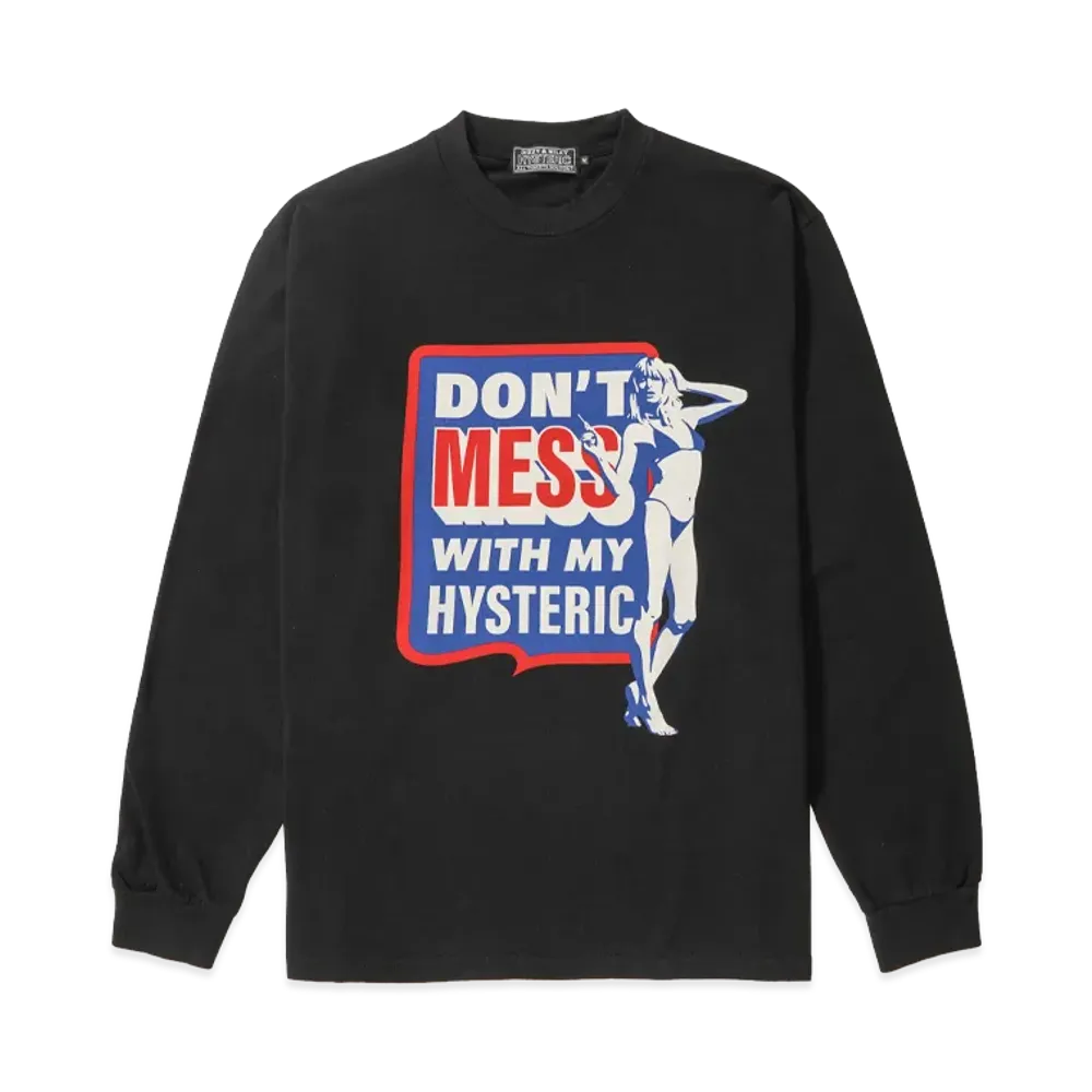 HYSTERIC GLAMOUR Don't Mess Tee "Black"