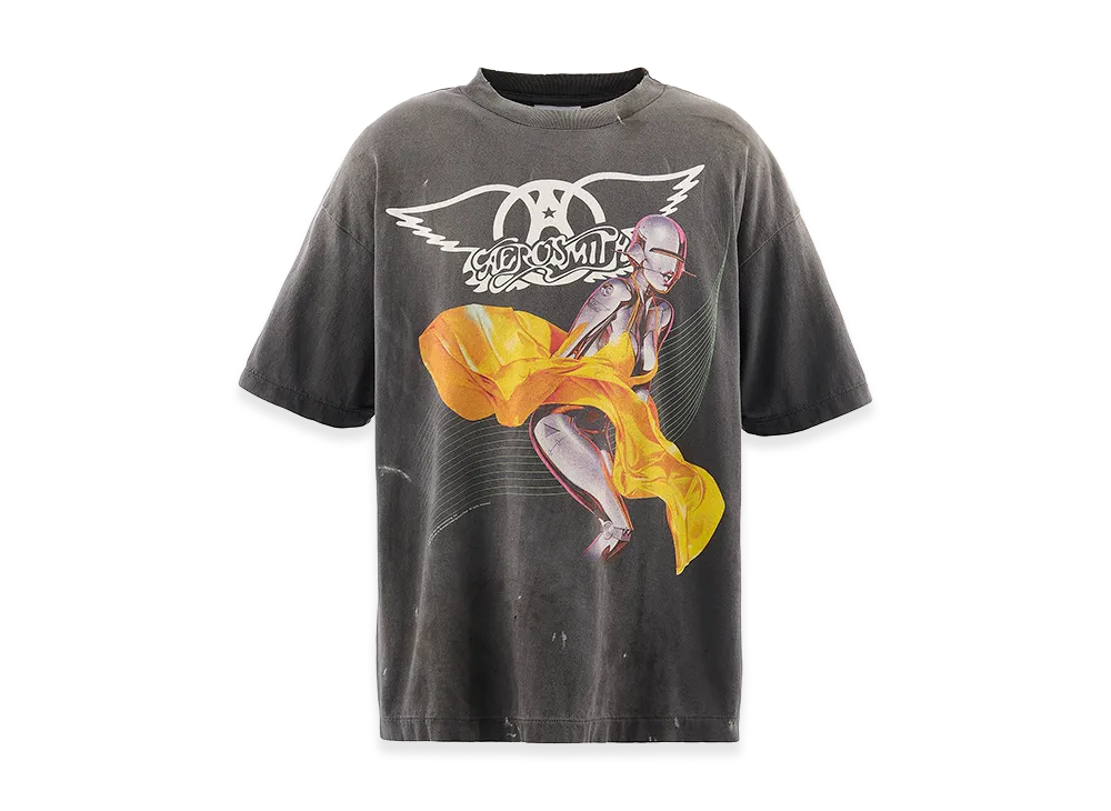 Saint Mxxxxxx x AEROSMITH AS SS T-Shirt "Black"