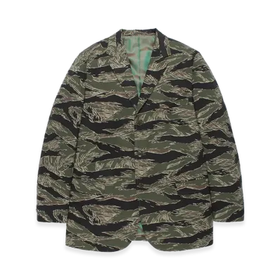 WACKO MARIA x Wolf's Head Tiger Camo Unconstructed Jacket "Olive"