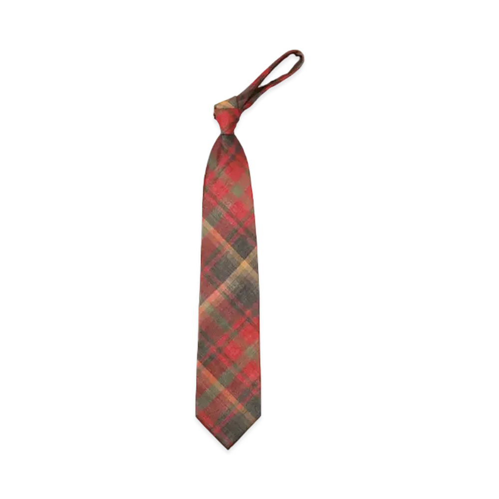 NEEDLES Neck Tie - W/N Madras Check "Red"