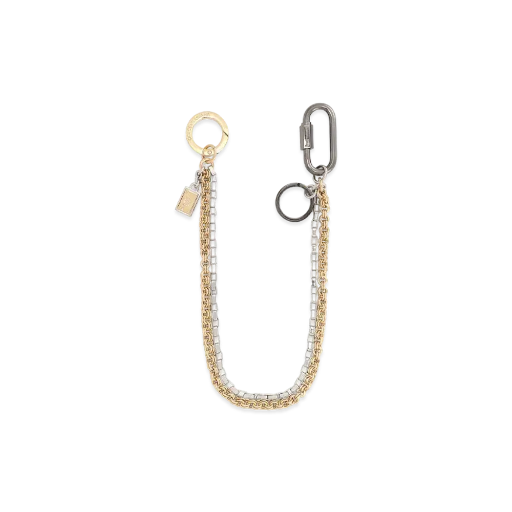 Dolce&Gabbana Key Holder Double Chain "Silver"