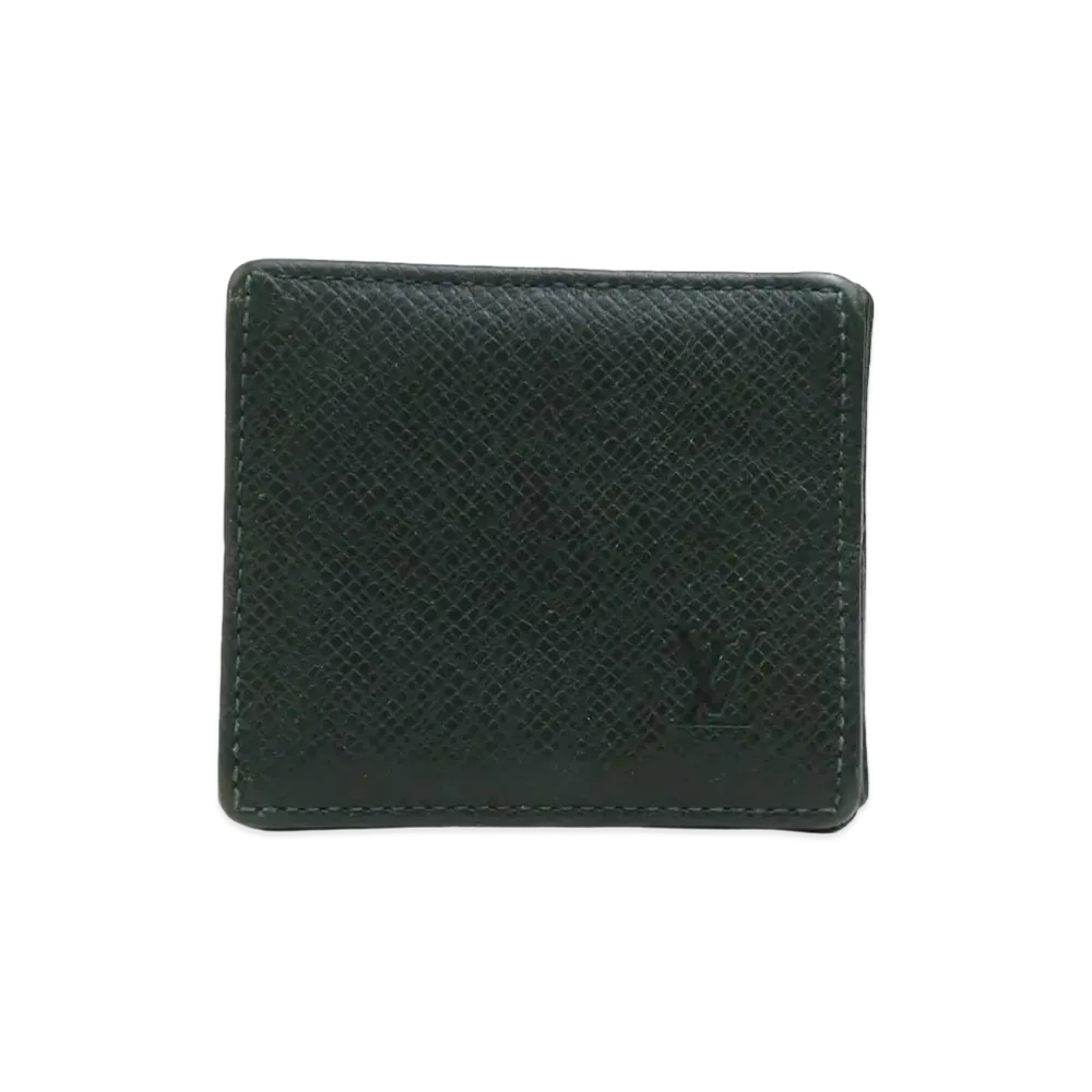 Louis Vuitton Taiga Porte Monnaie Boite "Dark Green"