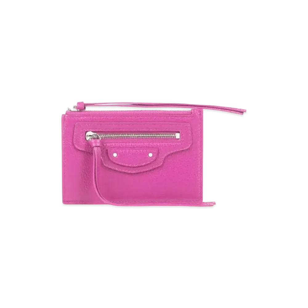 BALENCIAGA Women's Neo Classic Long Coin And Card Holder "Pink"