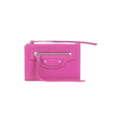 BALENCIAGA Women's Neo Classic Long Coin And Card Holder "Pink"