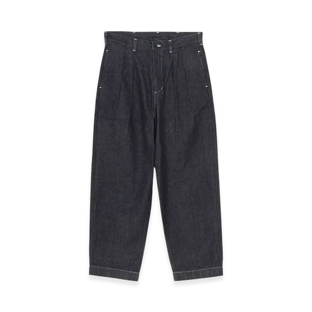 Ground Y x EDWIN 11oz Denim Wide-tuck Pants With Tab Detail "Indigo"