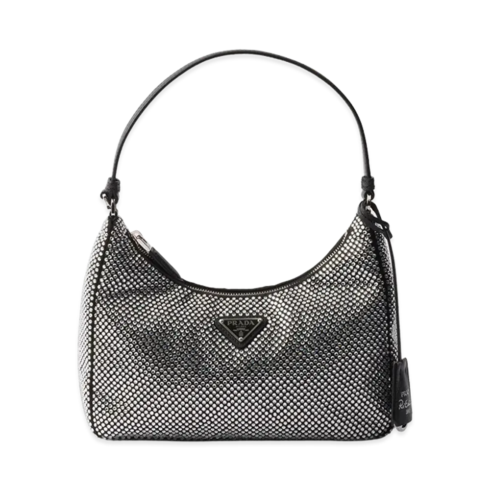 PRADA Re-Edition 2005 Crystal Satin Mini Bag "Crystal"