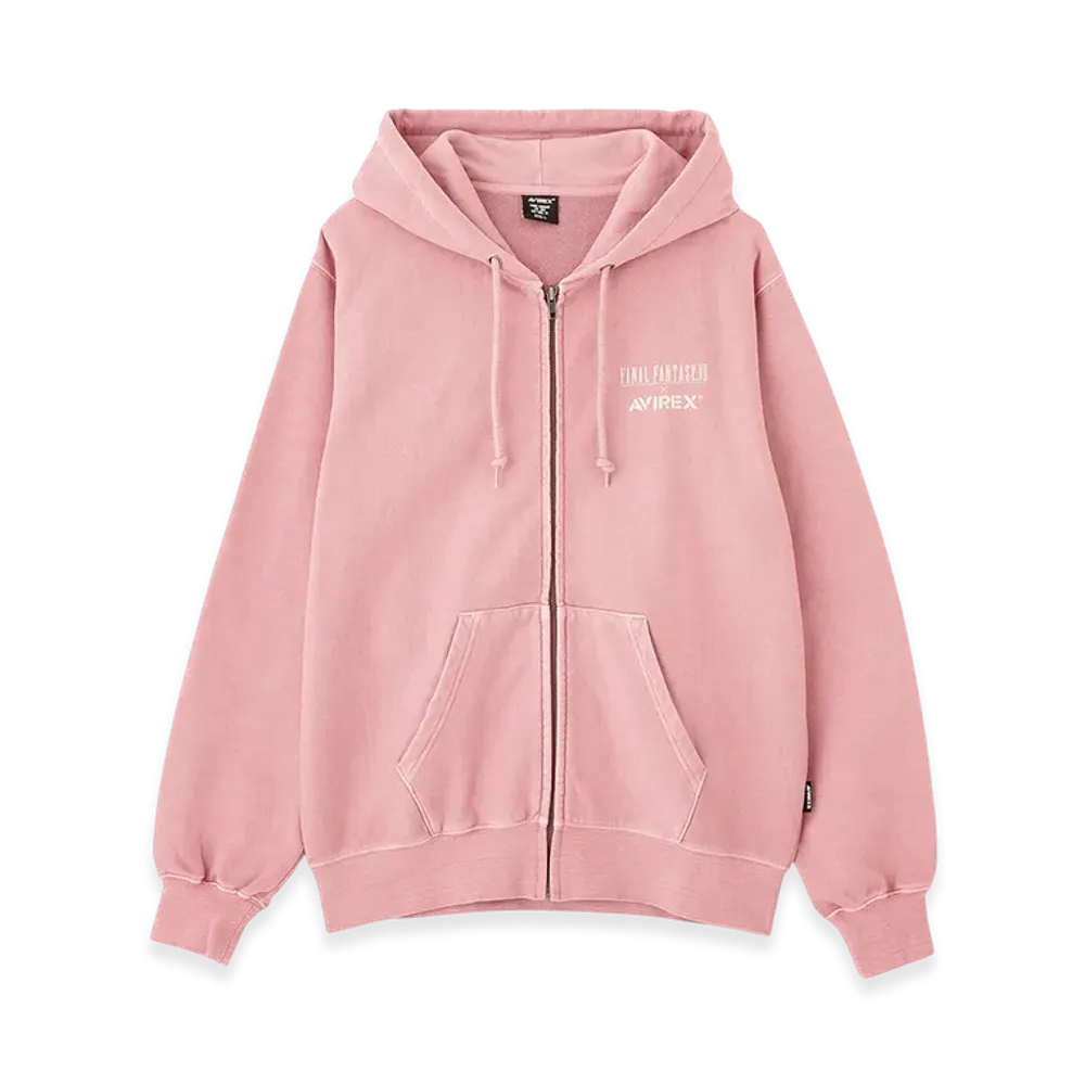 AVIREX x Final Fantasy VII Remake Zip Up Hoodie "Chocobo" "Pink"