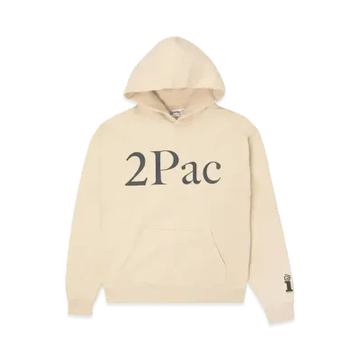 FRAGMENT x 2Pac Hoodie "Light Khaki"