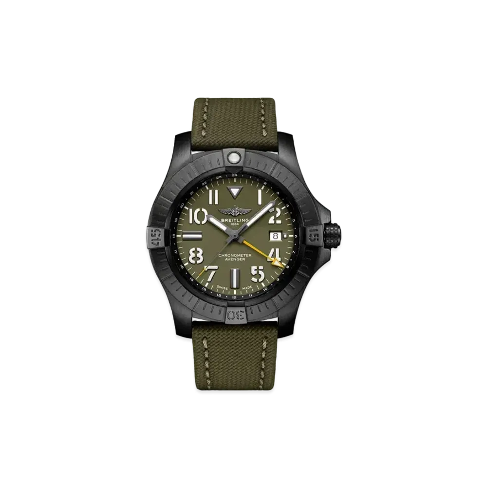 BREITLING AVENGER AUTOMATIC GMT 45 NIGHT MISSION "Green"