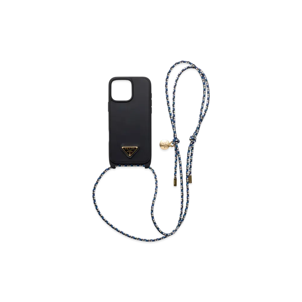 PRADA Leather Case For iPhone 16 Pro Max "Black"