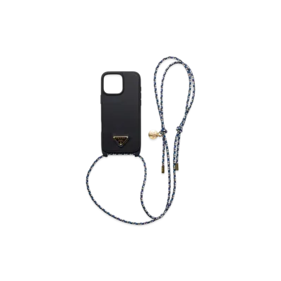 PRADA Leather Case For iPhone 16 Pro Max "Black"