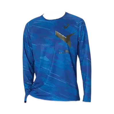 Asics Aim-Trg Dry Graphic Long Sleeve Shirt "True Blue"
