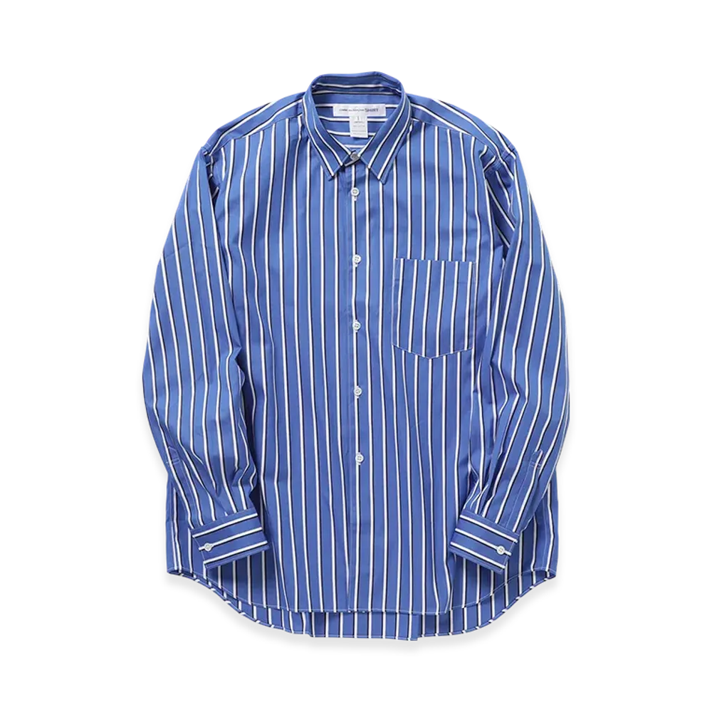 COMME des GARCONS SHIRT Wide Classic Yarn Dyed Cotton Stripe Poplin "Stripe"