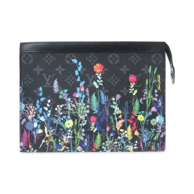 Louis Vuitton Pochette Voyage 6 Slot Foliage Monogram Eclipse