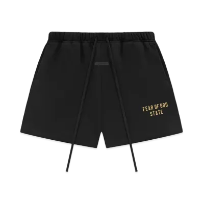 FEAR OF GOD ESSENTIALS Fleece Soccer Short "Black"