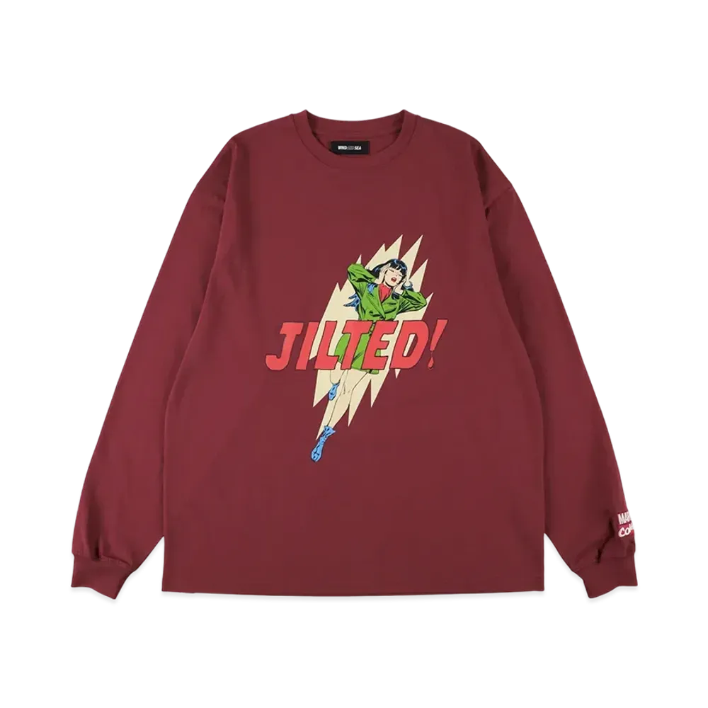 WIND AND SEA x MARVEL Jilted / LS Tee "Burgundy"