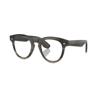 OLIVER PEOPLES Nino Horn "Light Brown Horn/Blue Block"