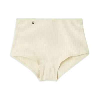 null. Box Rib Shorts "Ivory"