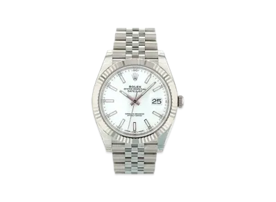 ROLEX Date-Just 41 White Dial 126334