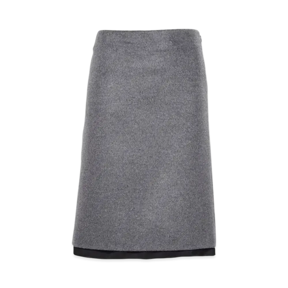 MIU MIU Women's Velour Skirt "Grey"