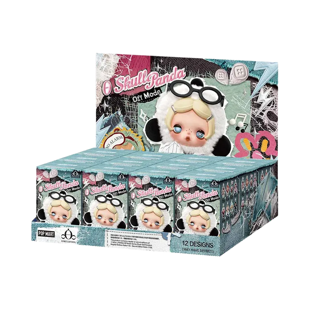 POP MART θ SKULLPANDA Off Mode Series Plush Doll Pendant [Assortment Box]