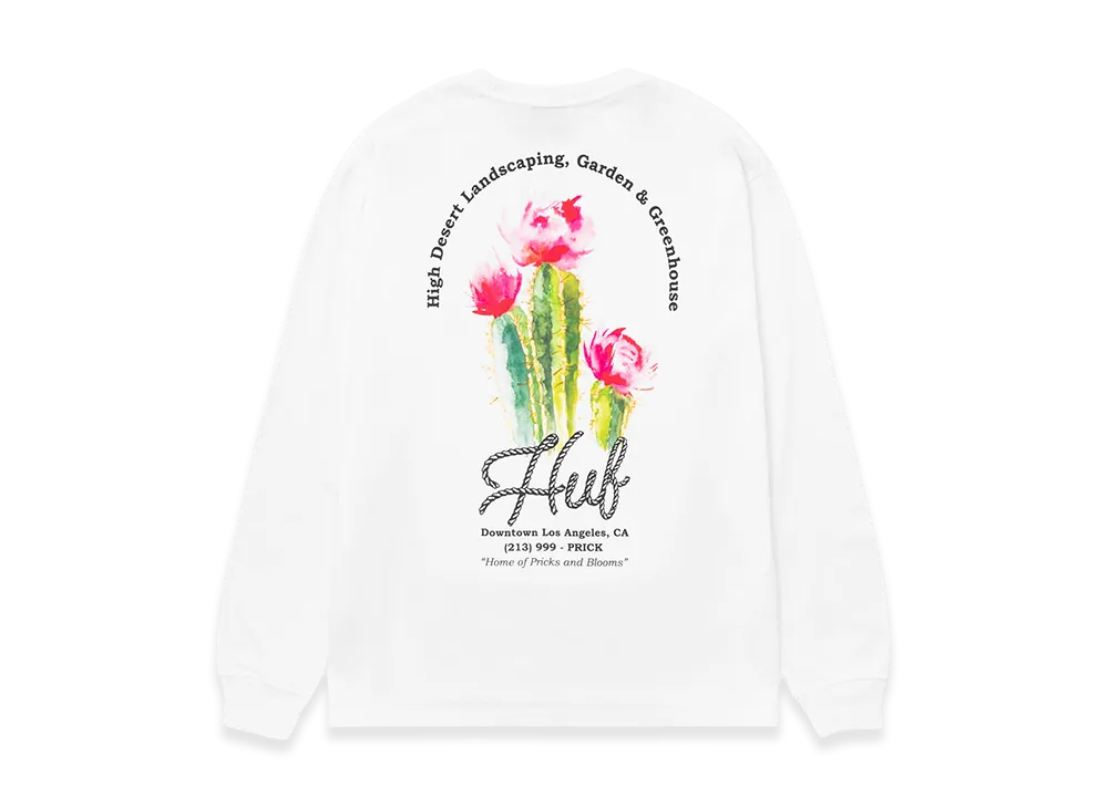 HUF Desert Rose LS Tee "White"