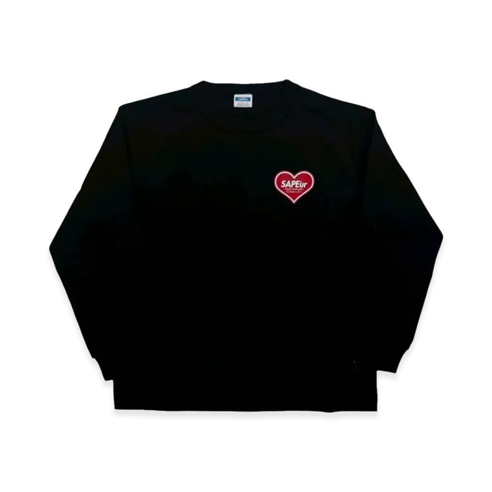 SAPEur Kid's Cherish & Co.Heart L/S Tee "Black"