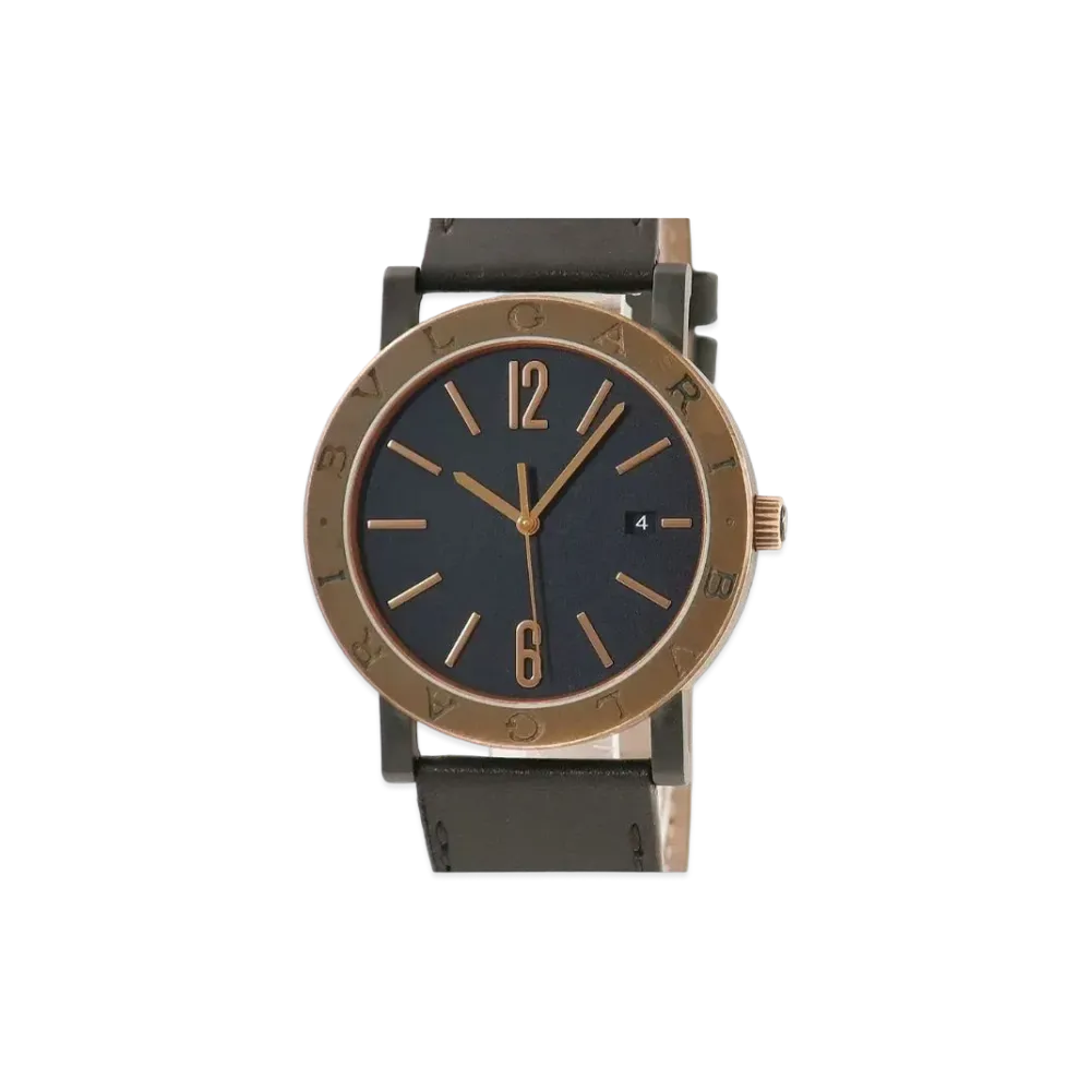 BVLGARI Bvlgari Bvlgari Solo Tempo "Black/Bronze/Stainless Steel/Brown"